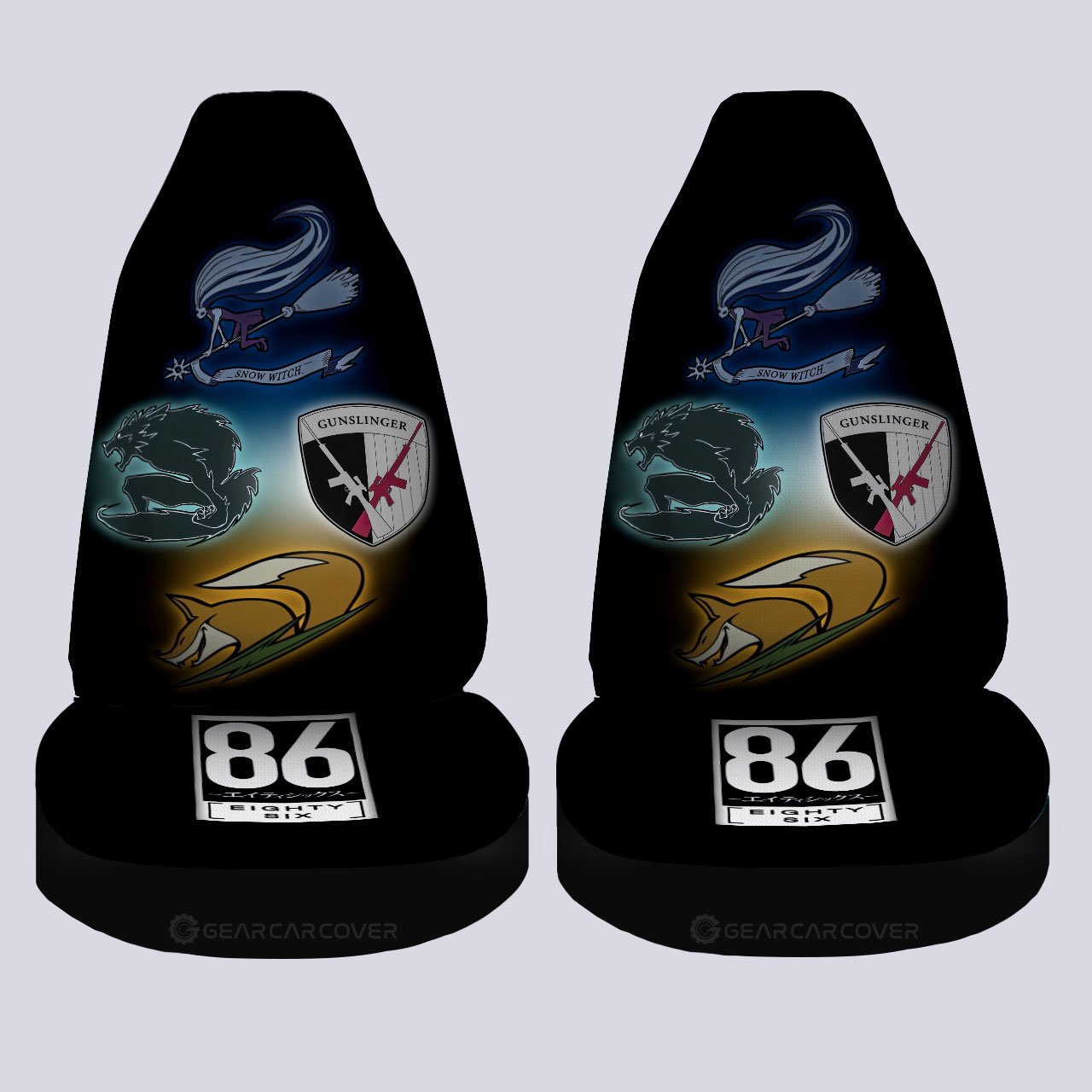 86 Symbols Car Seat Covers Custom 86 Car Accessories - Gearcarcover - 4