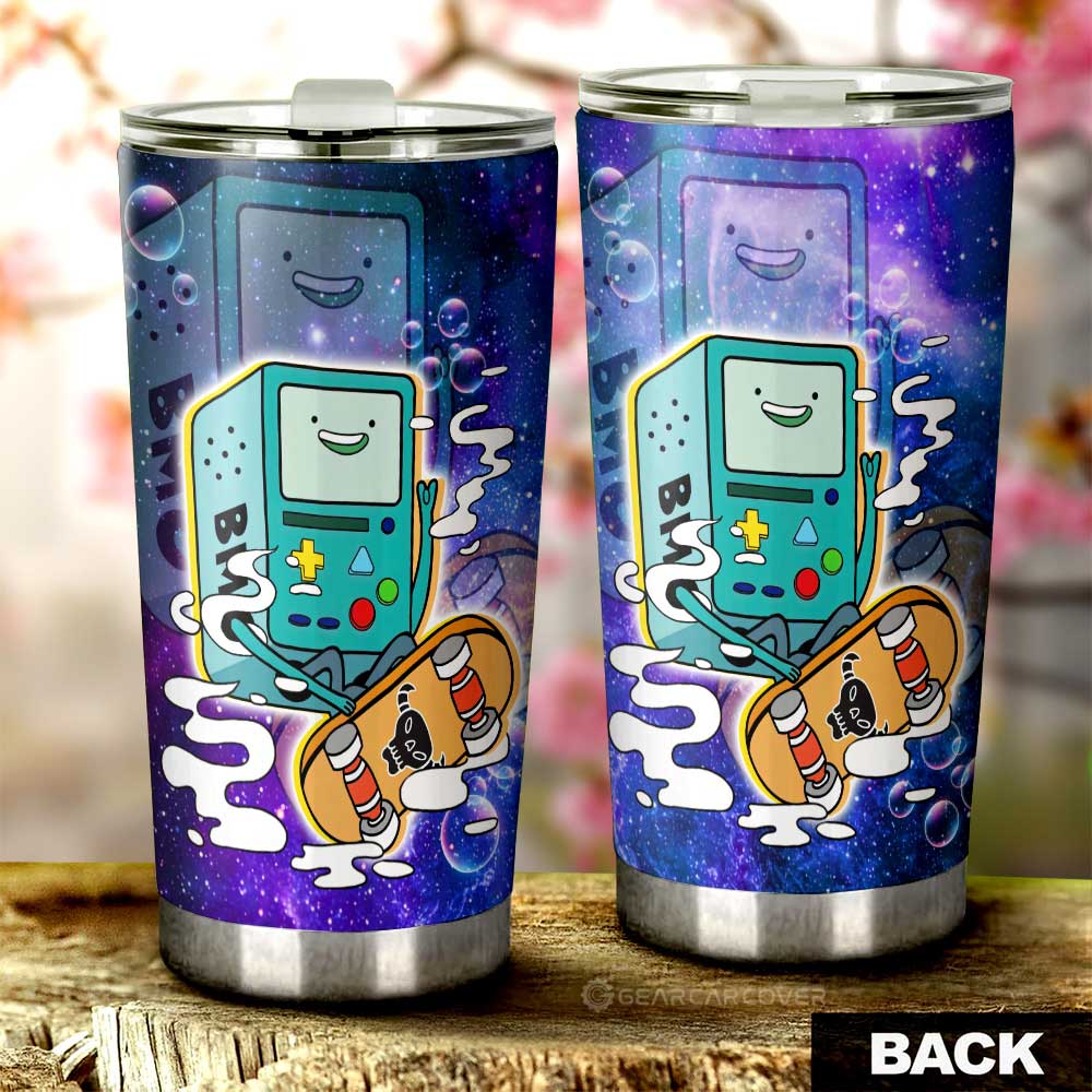 Adventure Time Bmo Galaxy Stainless Steel Tumbler Cup Custom - Gearcarcover - 3