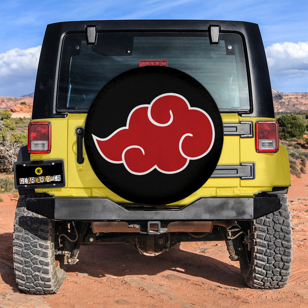 Akatsuki Cloud Spare Tire Covers Custom Anime Car Accessories - Gearcarcover - 3