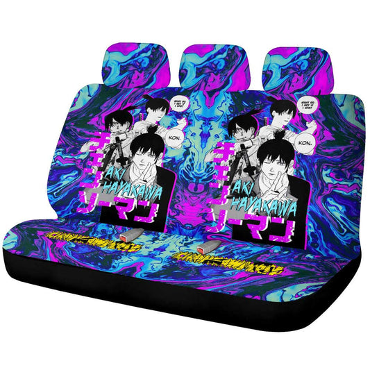 Aki Hayakawa Car Back Seat Cover Custom - Gearcarcover - 1