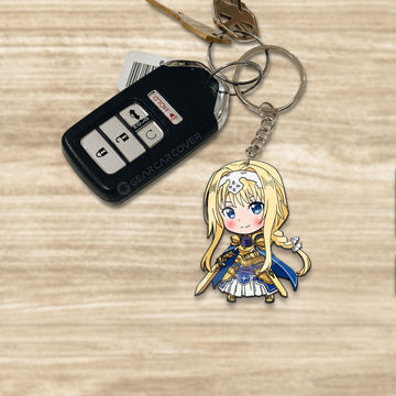 Alice Zuberg Keychain Custom Car Accessories - Gearcarcover - 1