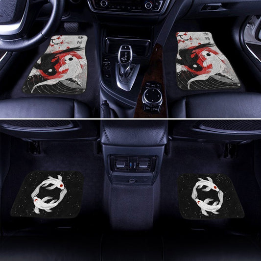 Amazing Koi Fish Car Floor Mats Custom Japan Style Car Accessories - Gearcarcover - 1