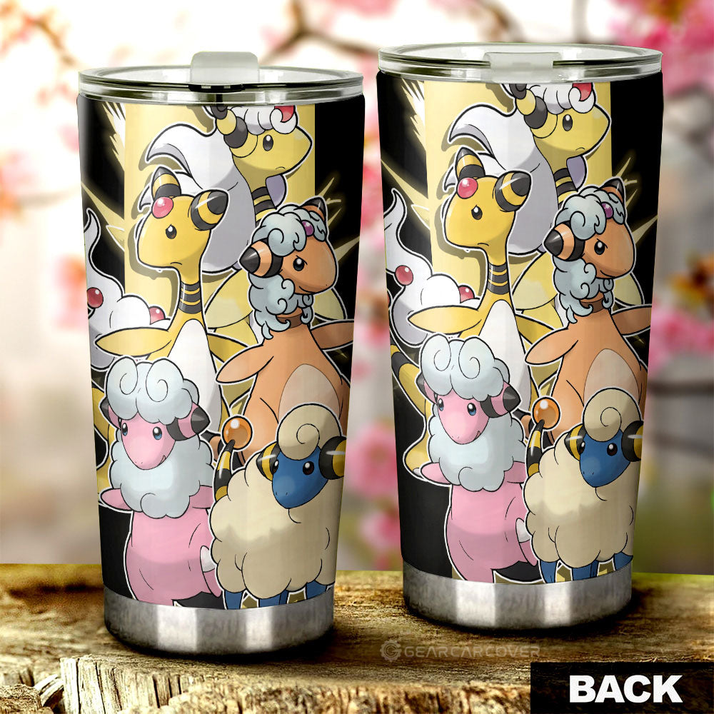 Ampharos Tumbler Cup Custom Car Accessories For Fans - Gearcarcover - 2