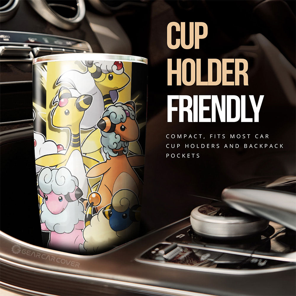 Ampharos Tumbler Cup Custom Car Accessories For Fans - Gearcarcover - 3