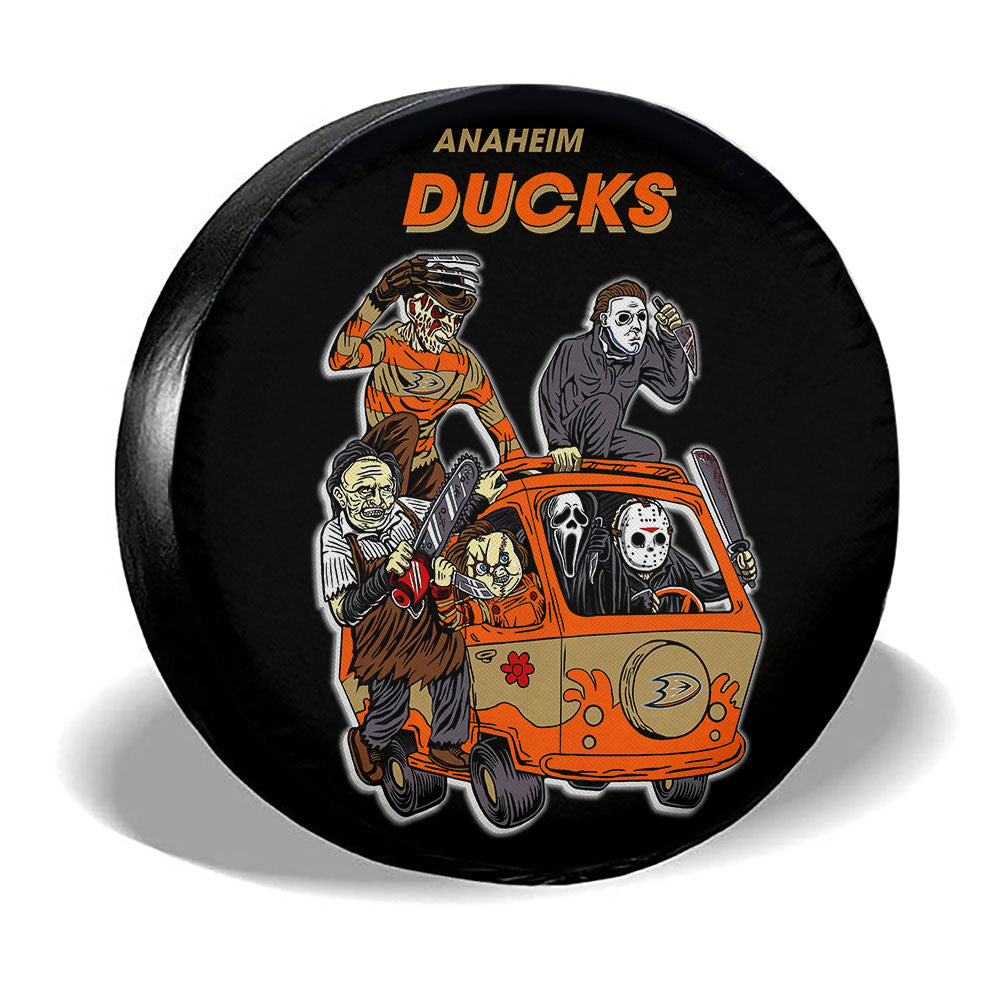 Anaheim Ducks Spare Tire Covers Horror Characters Car Accessories - Gearcarcover - 3