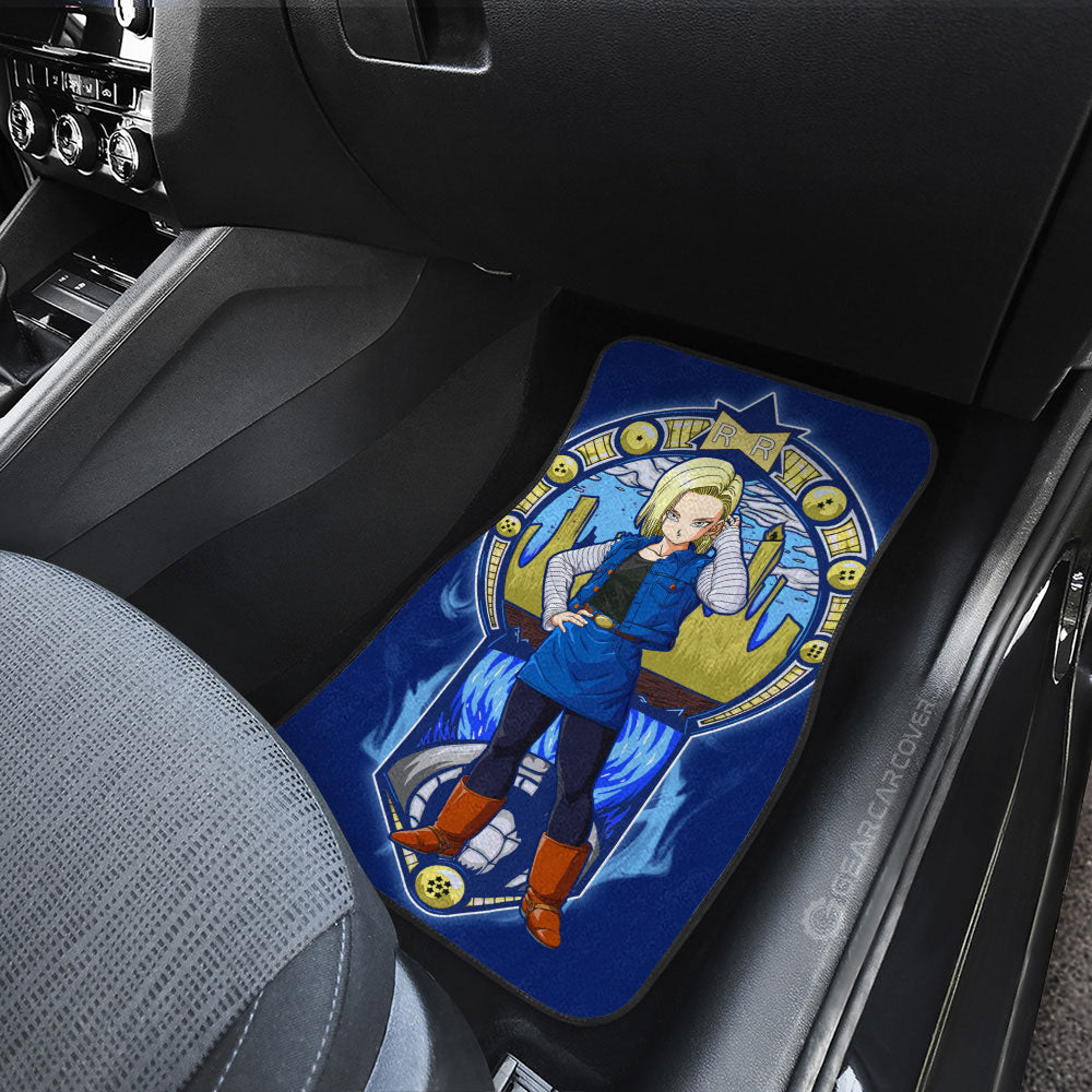 Android 18 Car Floor Mats Custom Car Interior Accessories - Gearcarcover - 3