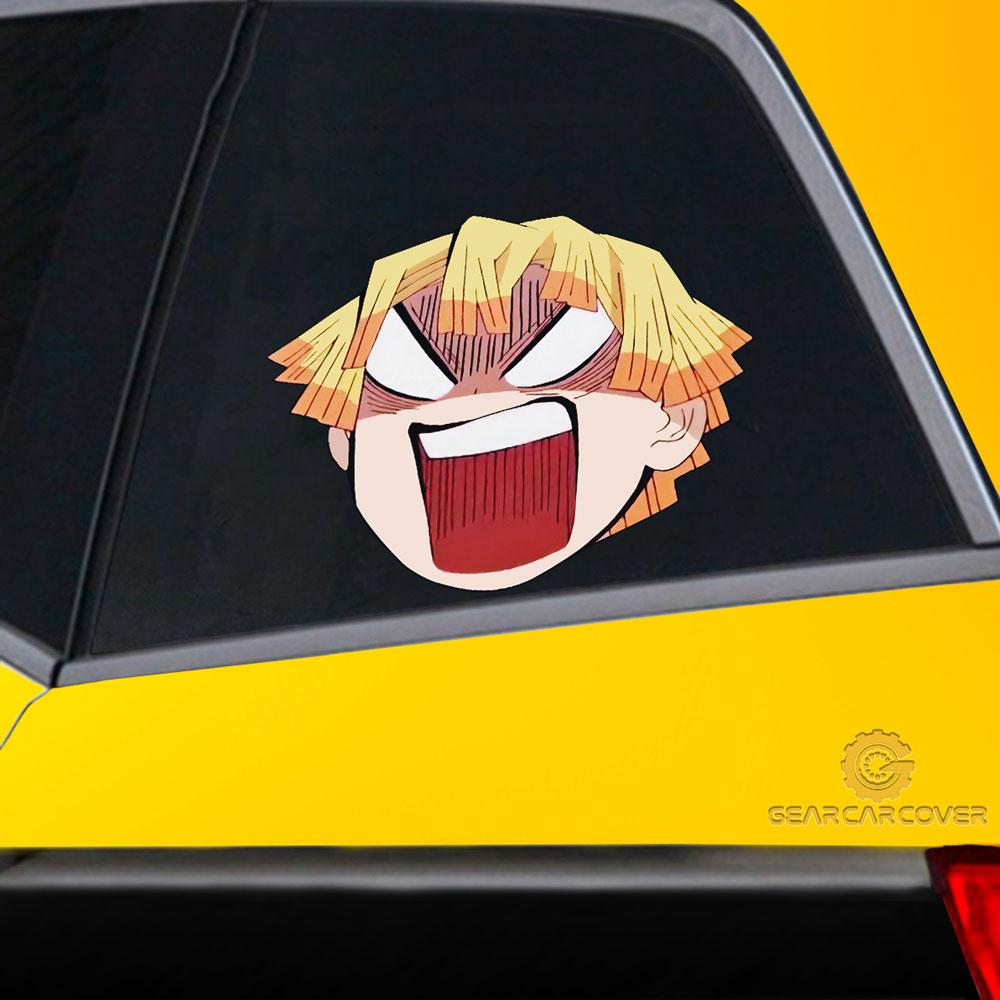 Angry Zenitsu Car Sticker Custom Car Accessories - Gearcarcover - 2