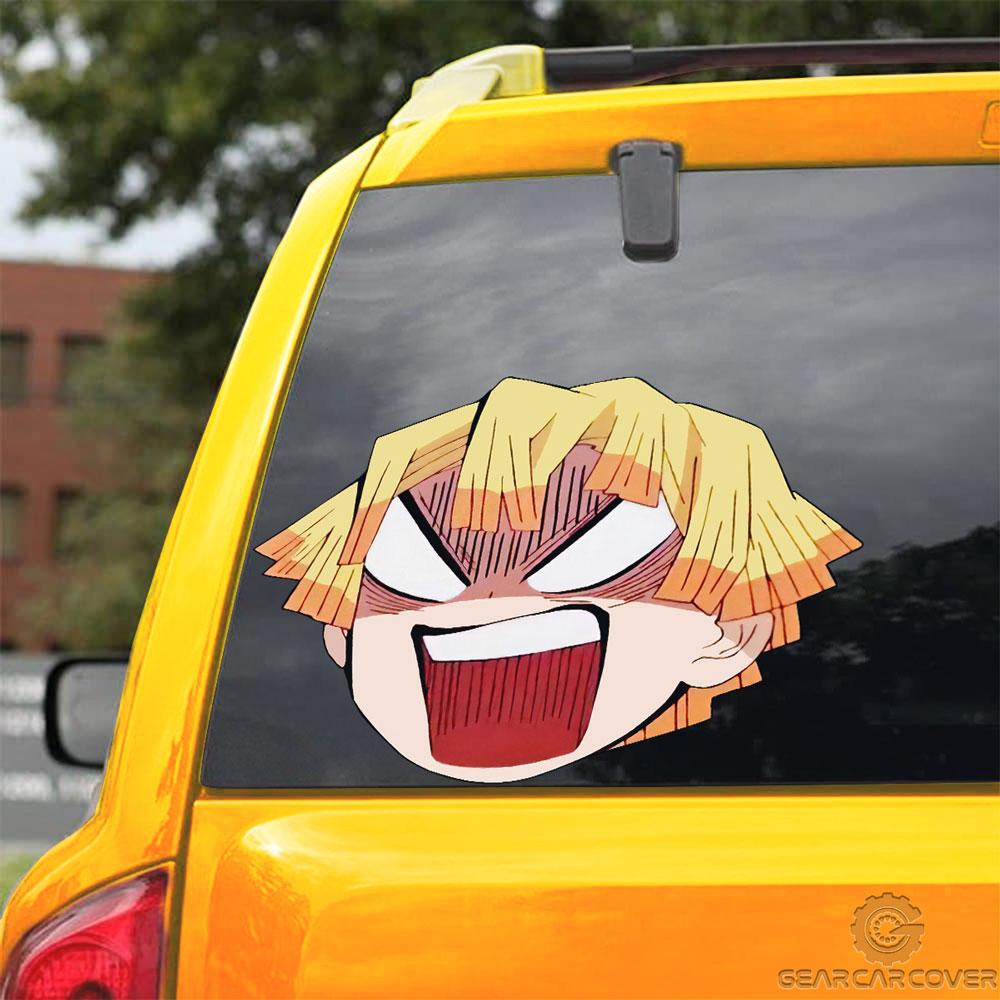 Angry Zenitsu Car Sticker Custom Car Accessories - Gearcarcover - 3