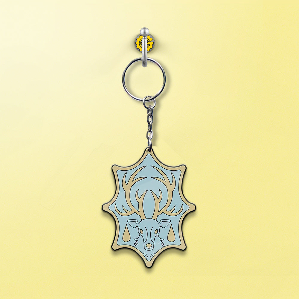 Aqua Deer Keychain Custom Car Accessories - Gearcarcover - 2