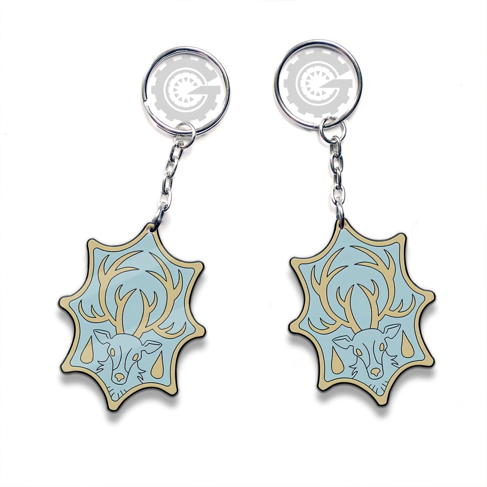 Aqua Deer Keychain Custom Car Accessories - Gearcarcover - 3