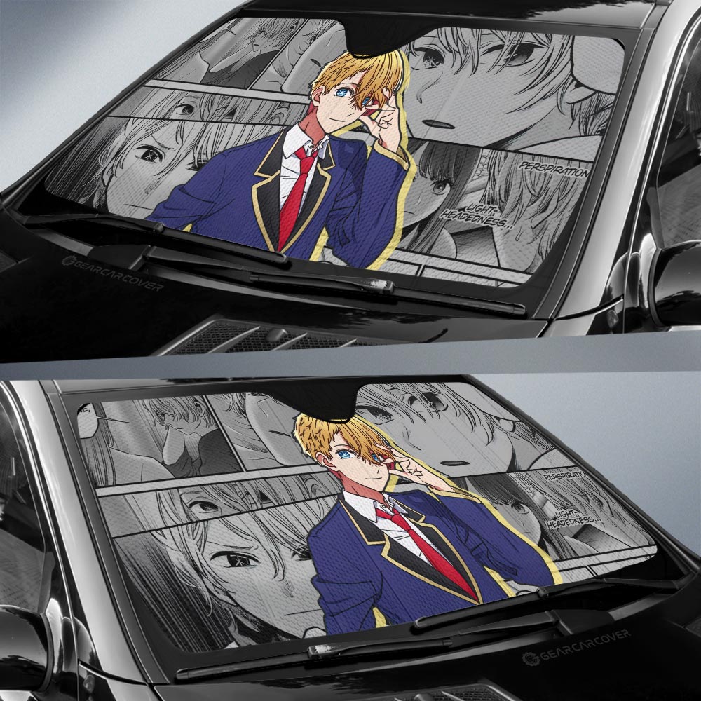 Aquamarine Hoshino Car Sunshade Custom Anime Car Accessories - Gearcarcover - 2