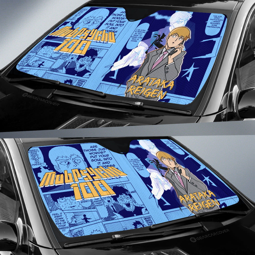 Arataka Reigen Car Sunshade Custom Mix Manga - Gearcarcover - 2