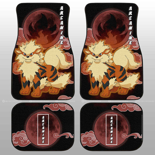 Arcanine Car Floor Mats Custom Anime Car Accessories For Anime Fans - Gearcarcover - 2