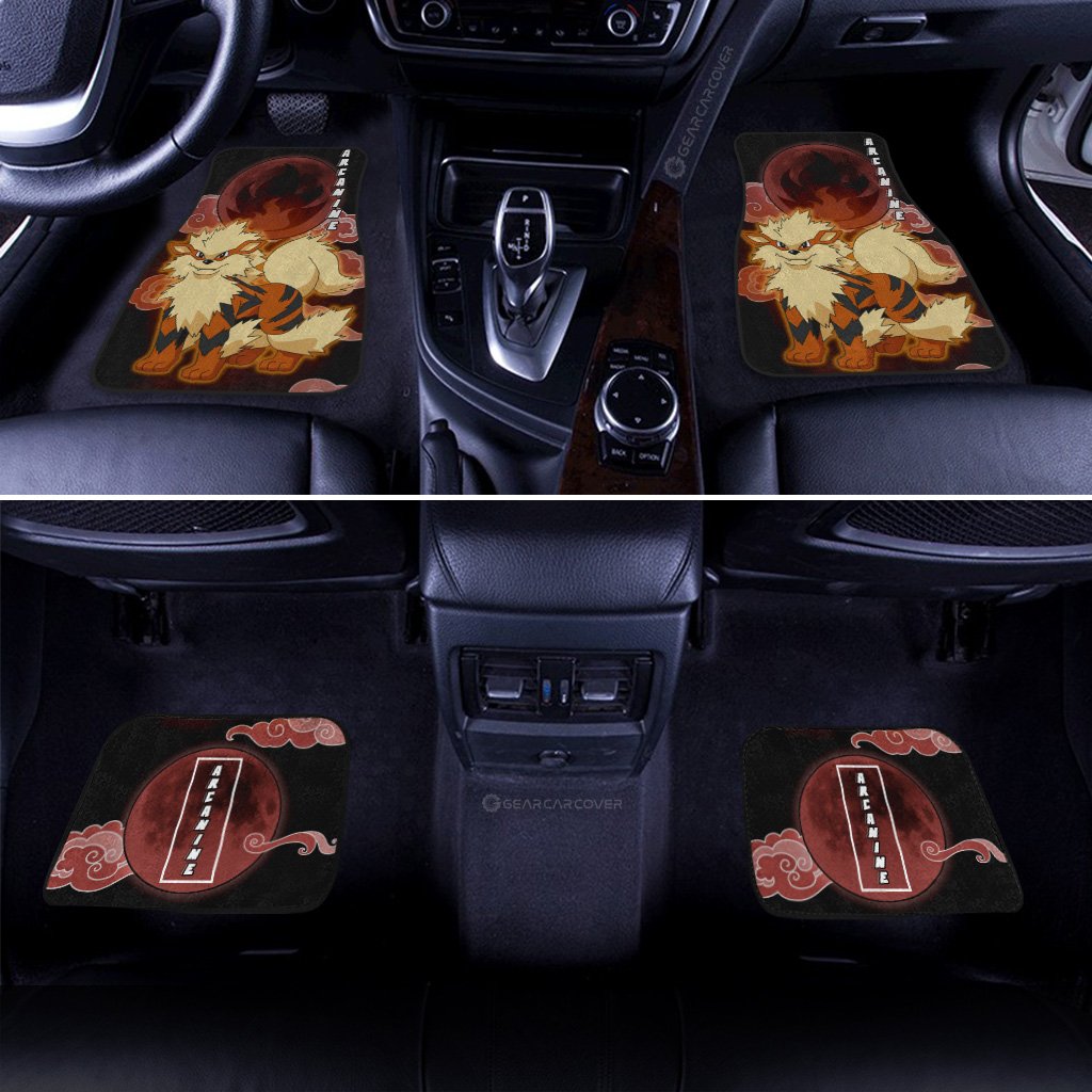 Arcanine Car Floor Mats Custom Anime Car Accessories For Anime Fans - Gearcarcover - 3