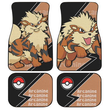 Arcanine Car Floor Mats Custom Anime Car Interior Accessories - Gearcarcover - 1