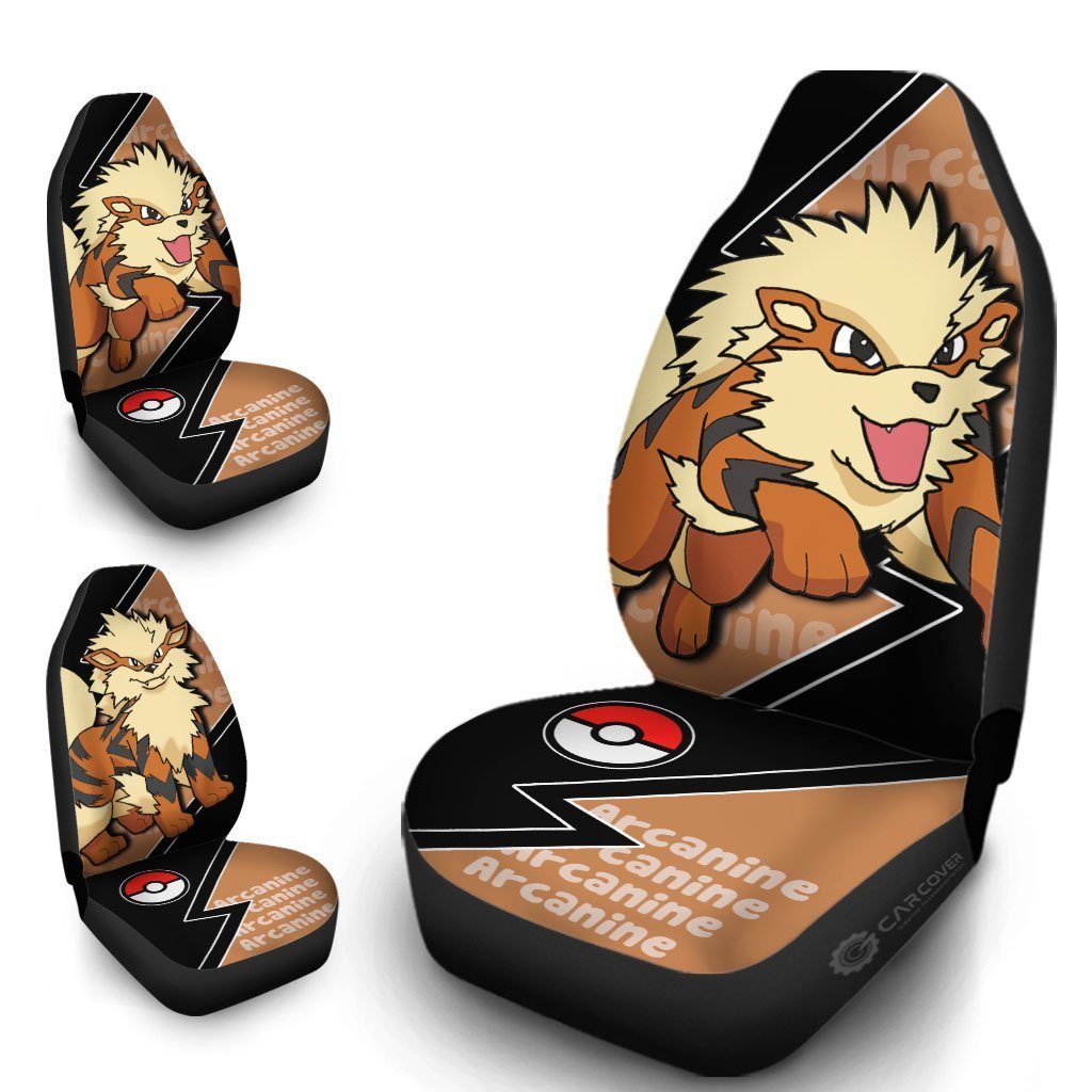 Arcanine Car Seat Covers Custom Anime Car Accessories - Gearcarcover - 4