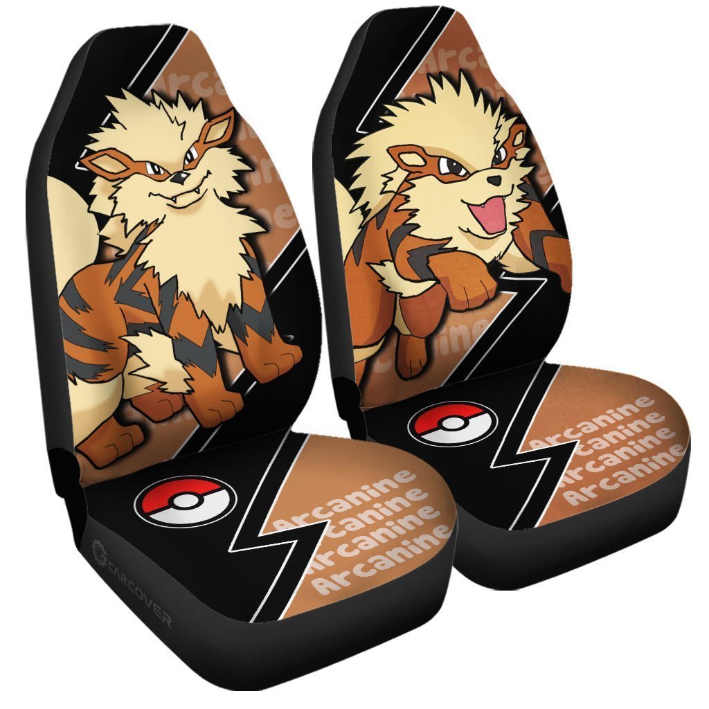 Arcanine Car Seat Covers Custom Anime Car Accessories - Gearcarcover - 3