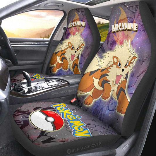Arcanine Car Seat Covers Custom Anime Galaxy Manga Style - Gearcarcover - 2