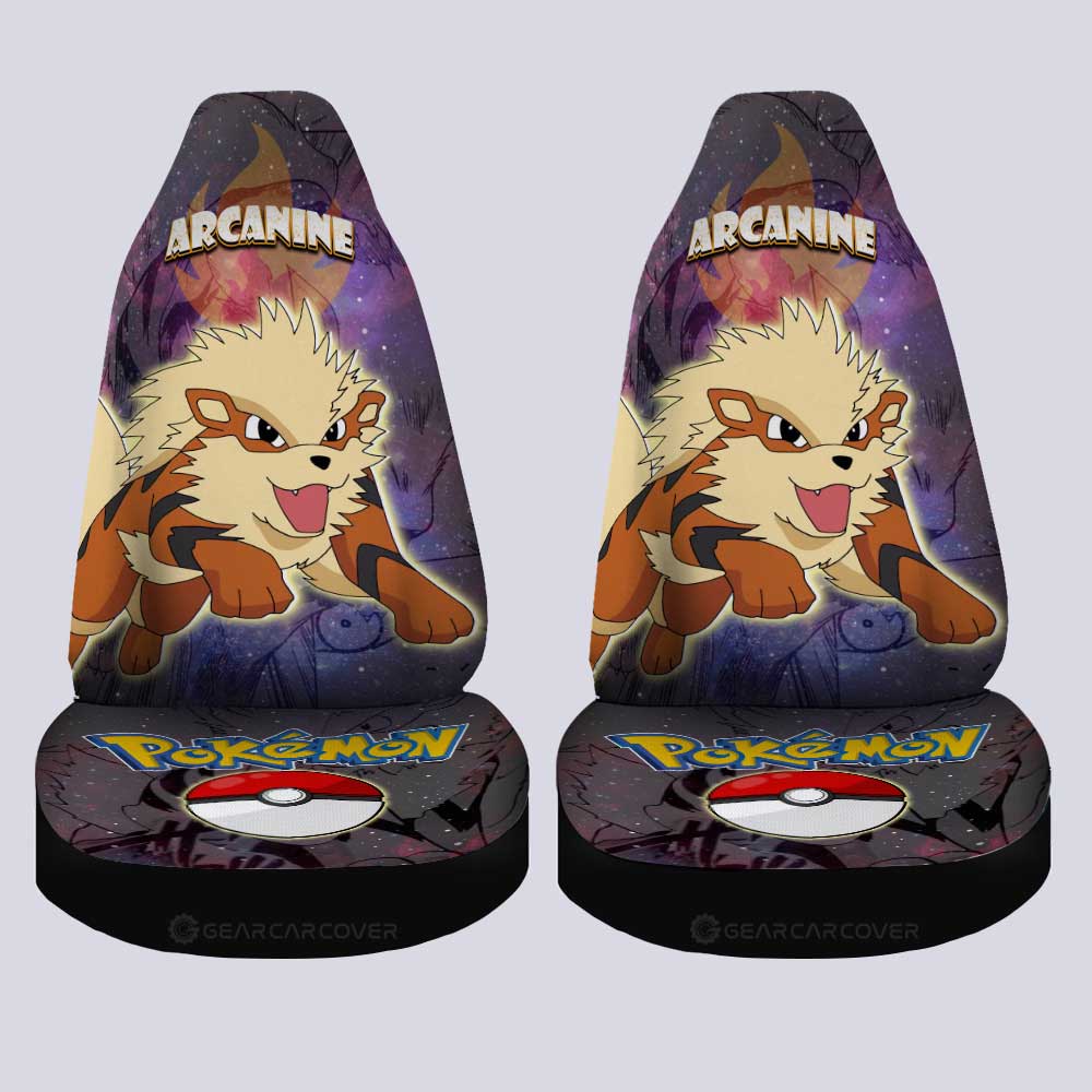 Arcanine Car Seat Covers Custom Anime Galaxy Manga Style - Gearcarcover - 4