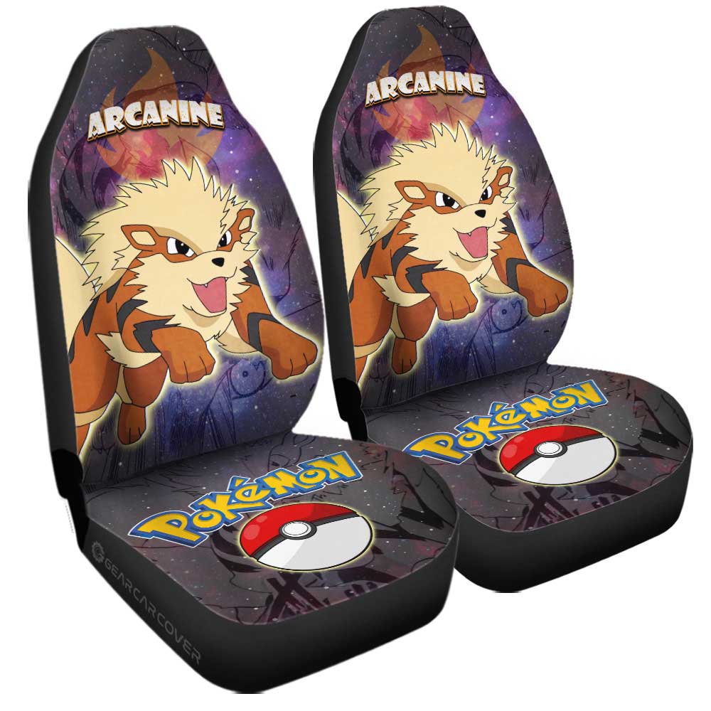 Arcanine Car Seat Covers Custom Anime Galaxy Manga Style - Gearcarcover - 3