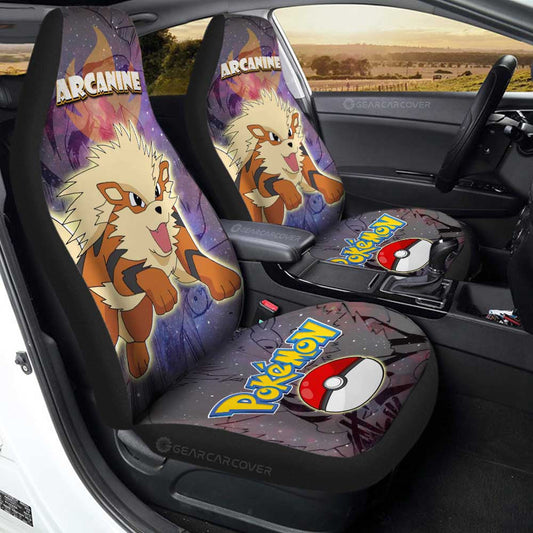 Arcanine Car Seat Covers Custom Anime Galaxy Manga Style - Gearcarcover - 1