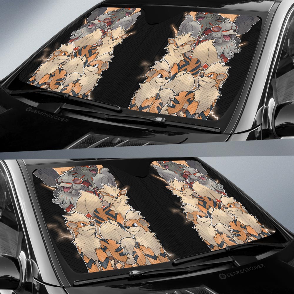 Arcanine Car Sunshade Custom Car Accessories For Fans - Gearcarcover - 2