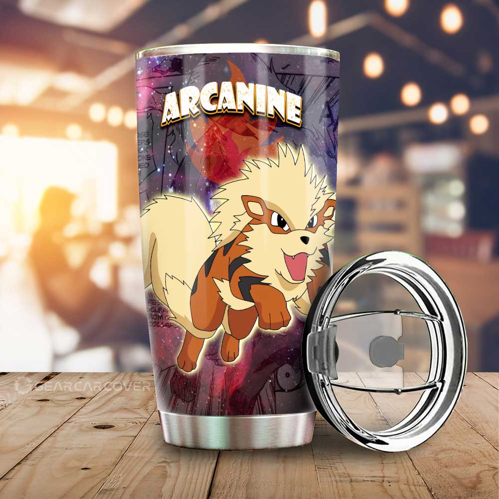 Arcanine Tumbler Cup Custom Anime Galaxy Manga Style - Gearcarcover - 1