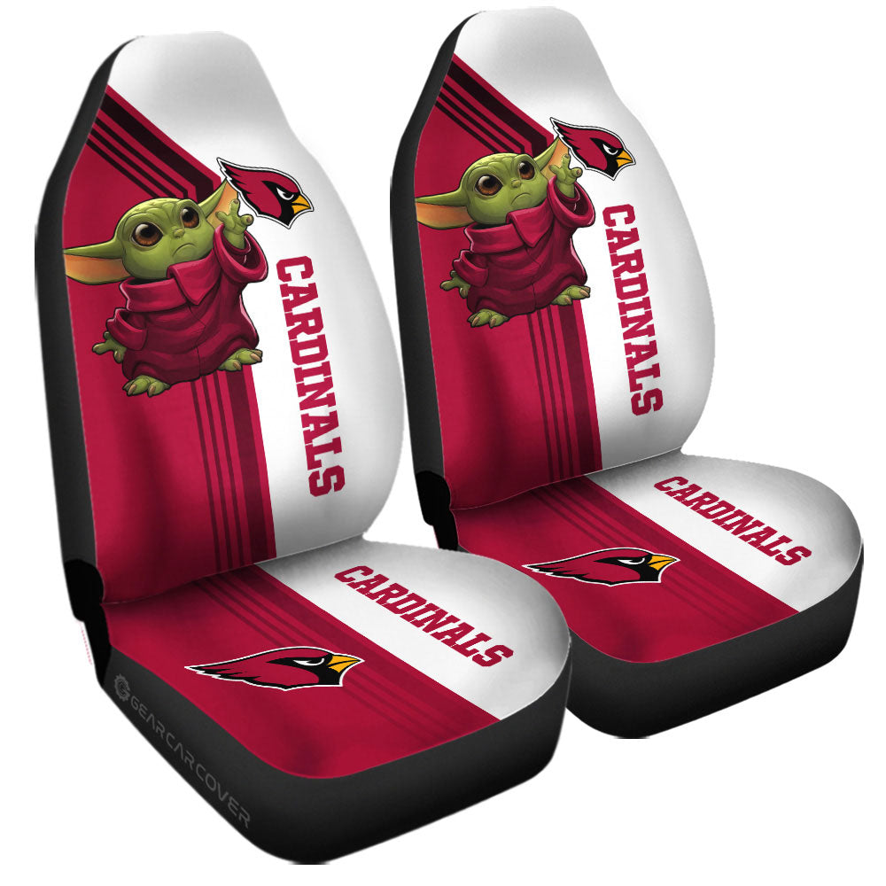 Arizona Cardinals Car Seat Covers Baby Yoda Car Accessories - Gearcarcover - 3