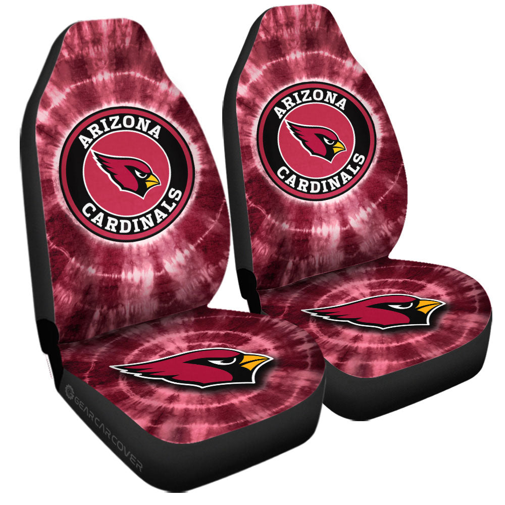 Arizona Cardinals Car Seat Covers Custom Tie Dye Car Accessories - Gearcarcover - 3