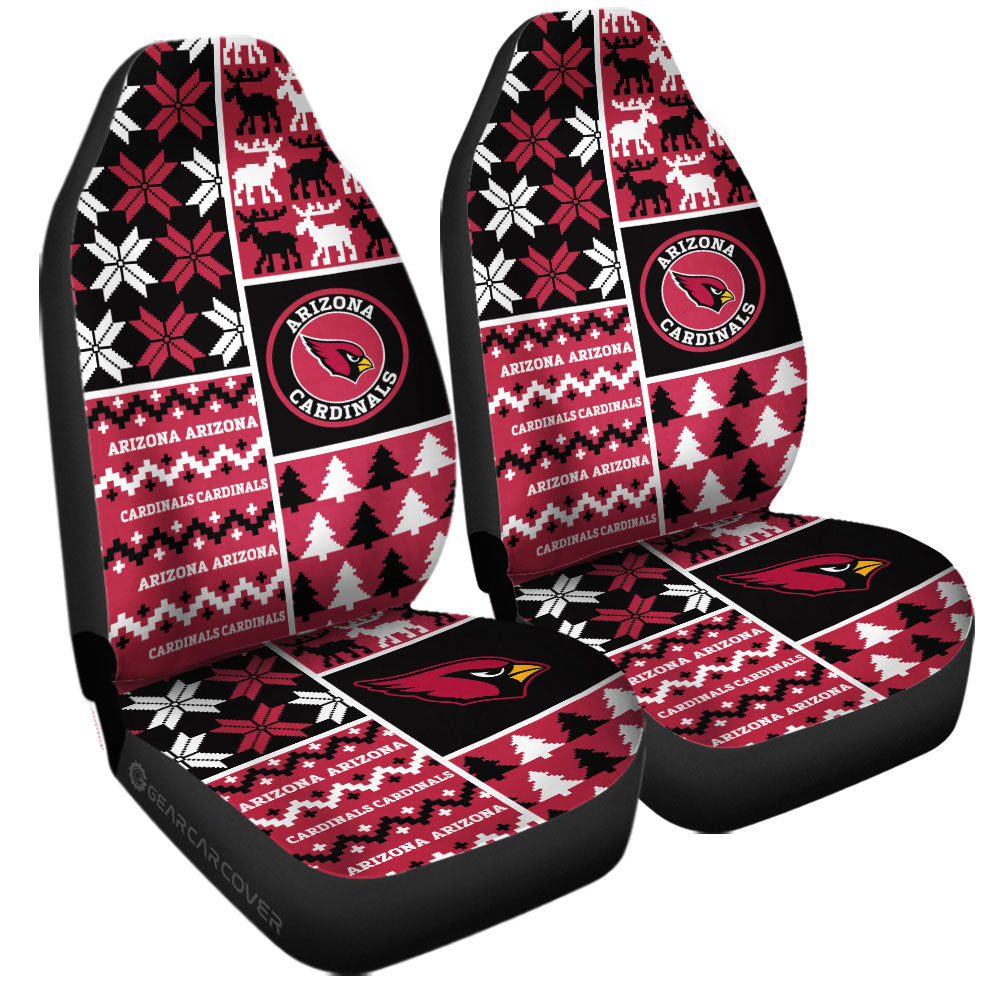 Arizona Cardinals Car Seat Covers Custom Ugly Style Car Accessories - Gearcarcover - 3