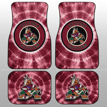 Arizona Coyotes Car Floor Mats Custom Tie Dye Car Accessories - Gearcarcover - 1