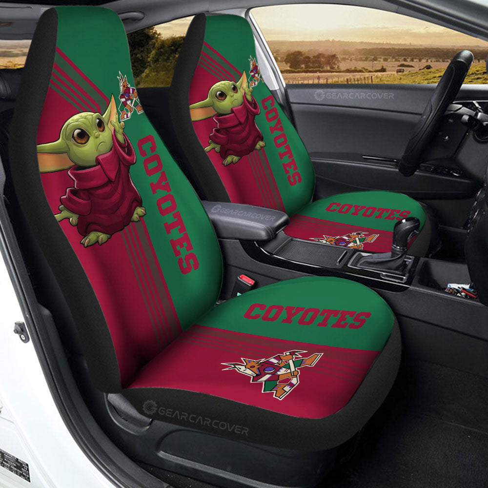 Arizona Coyotes Car Seat Covers Baby Yoda Car Accessories - Gearcarcover - 2