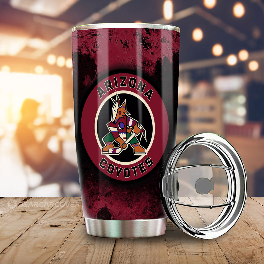 Arizona Coyotes Tumbler Cup Custom Car Accessories - Gearcarcover - 2