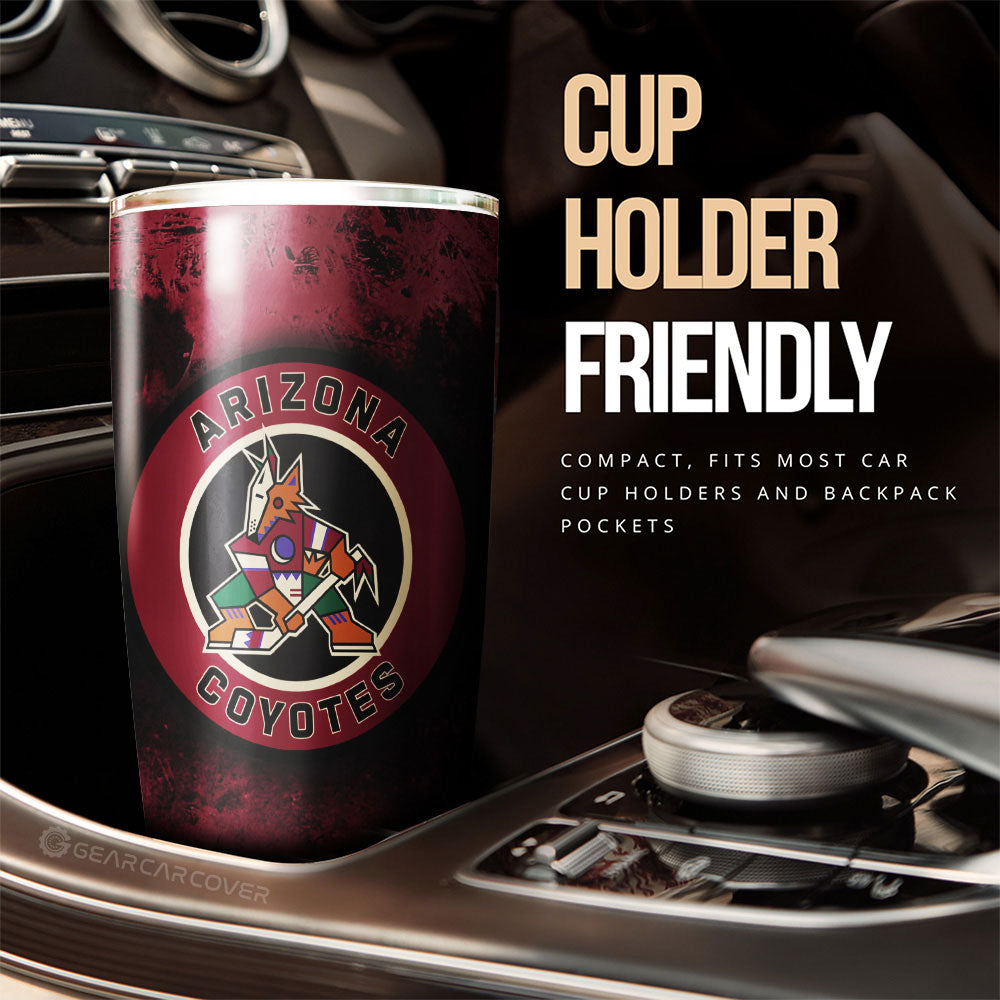 Arizona Coyotes Tumbler Cup Custom Car Accessories - Gearcarcover - 3