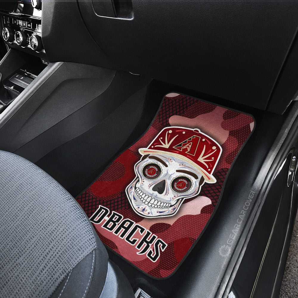 Arizona Diamondbacks Car Floor Mats Skull Theme Collection - Gearcarcover - 3