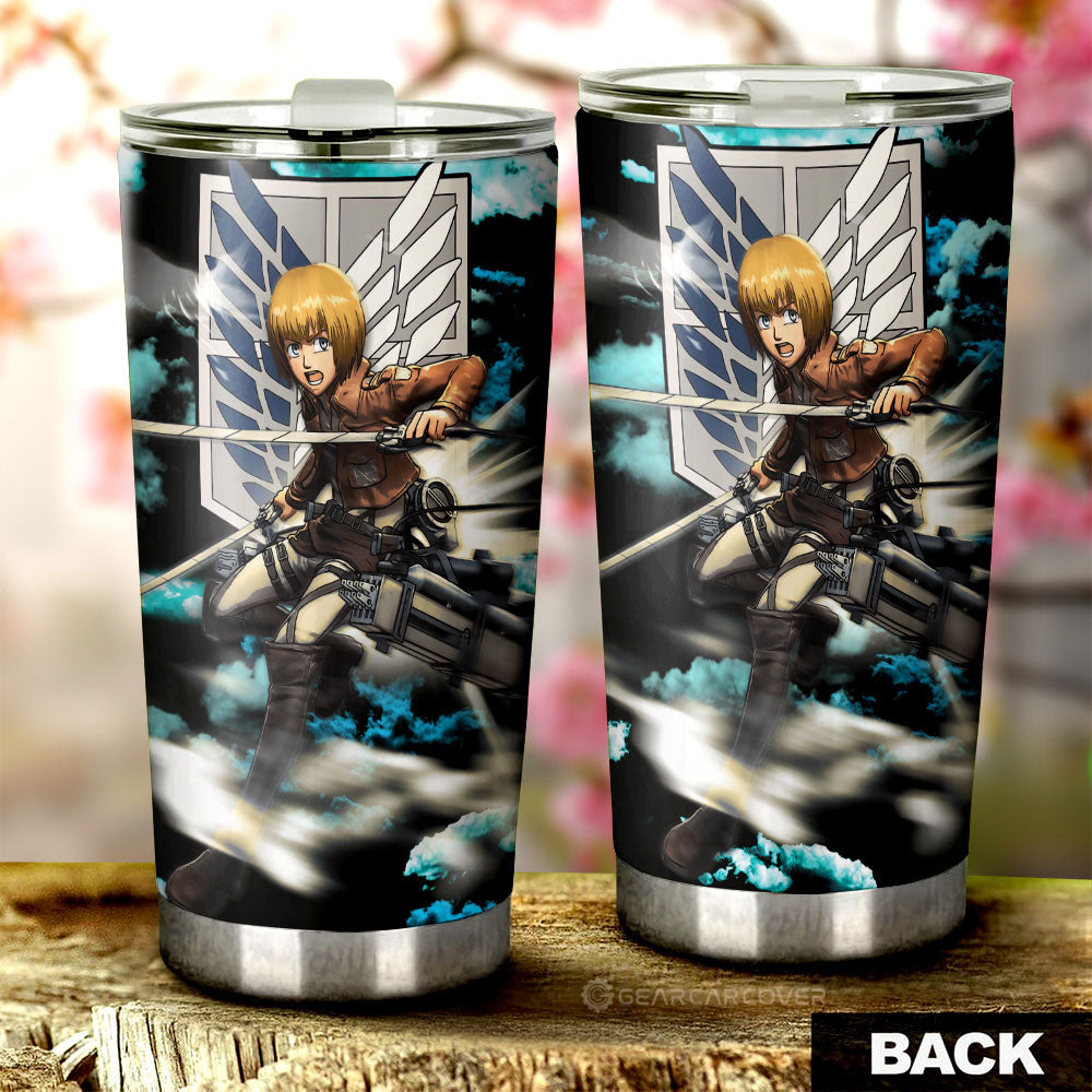 Armin Arlert Tumbler Cup Custom Car Interior Accessories - Gearcarcover - 3