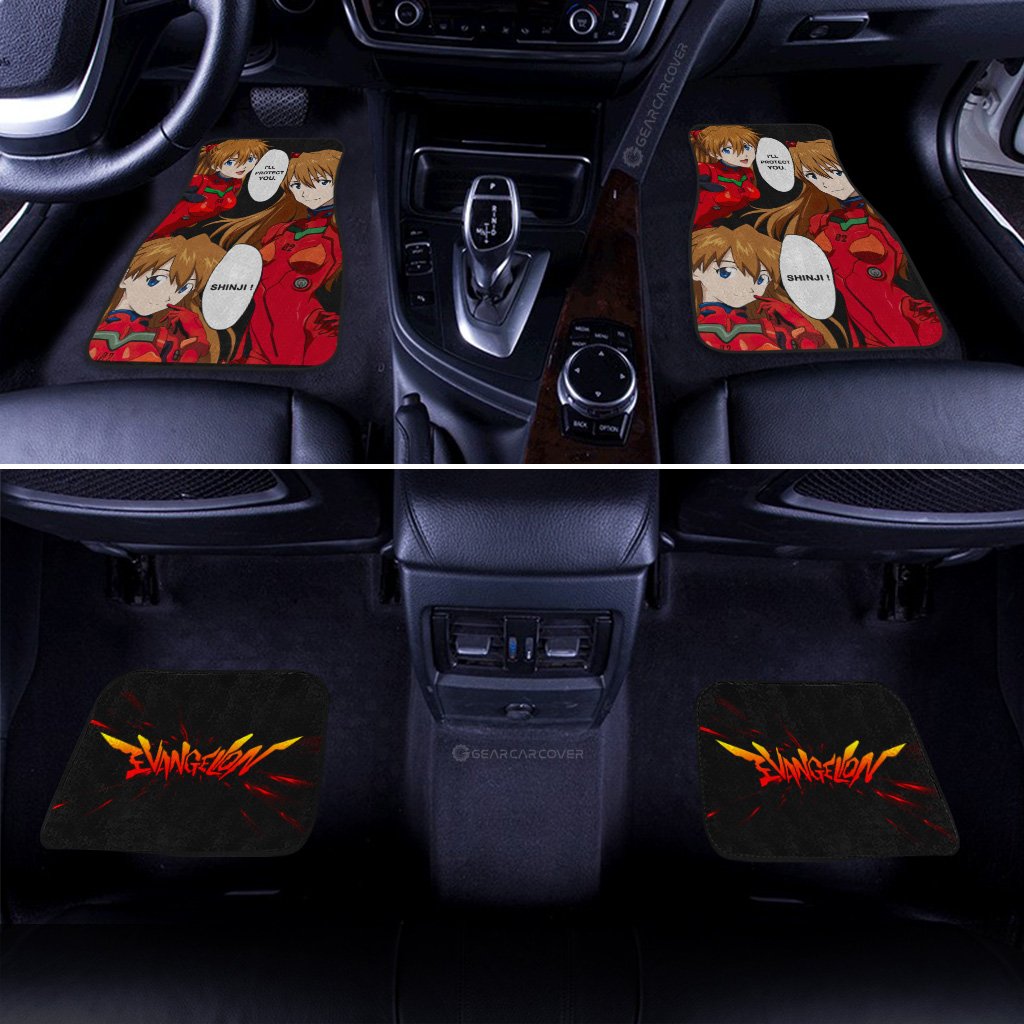 Asuka Langley Soryu Car Floor Mats Custom NGE - Gearcarcover - 3