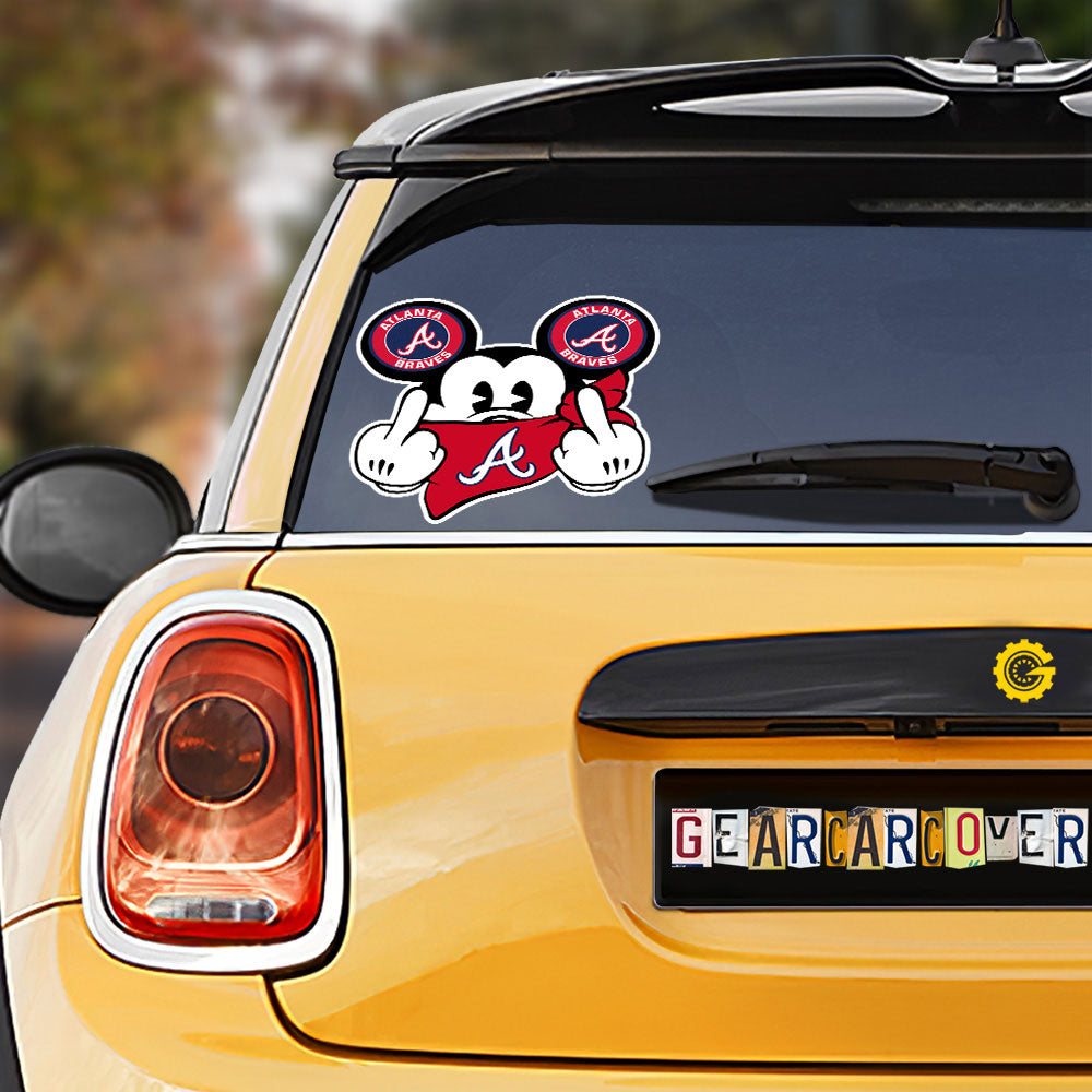 Atlanta Braves Car Sticker Custom Car Accessories - Gearcarcover - 1