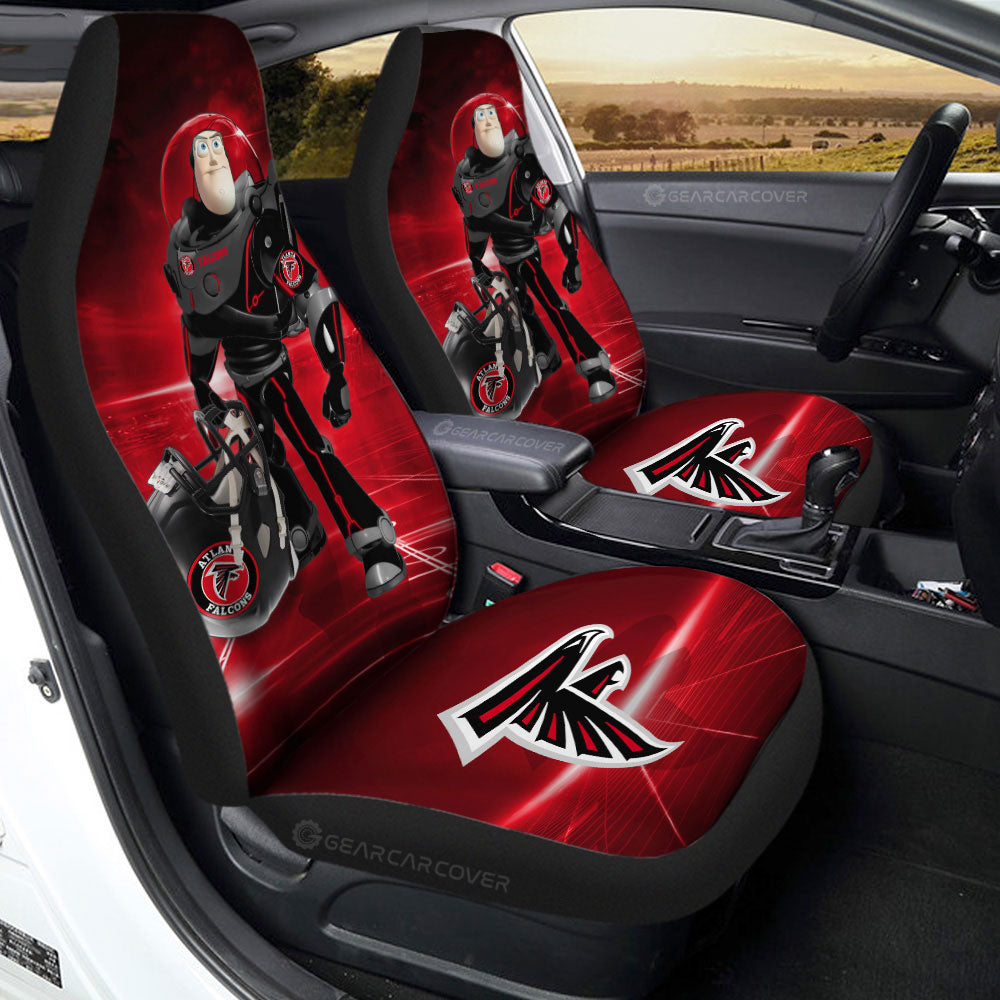 Atlanta Falcons Car Seat Covers Buzz Lightyear Car Accessories For Fan - Gearcarcover - 2