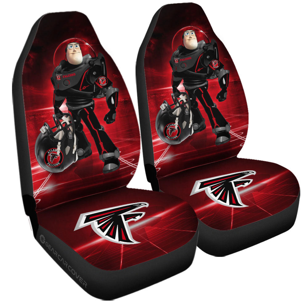 Atlanta Falcons Car Seat Covers Buzz Lightyear Car Accessories For Fan - Gearcarcover - 3