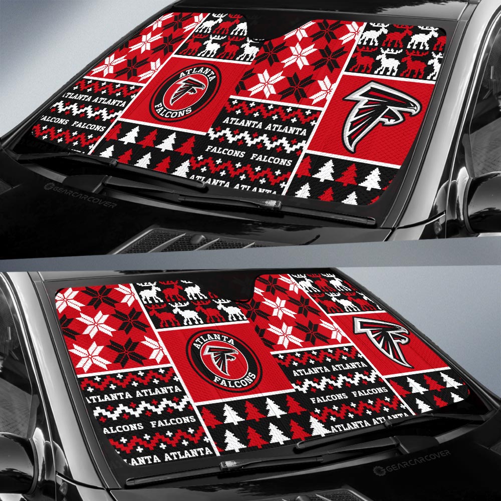 Atlanta Falcons Car Sunshade Custom Ugly Style Car Accessories - Gearcarcover - 2
