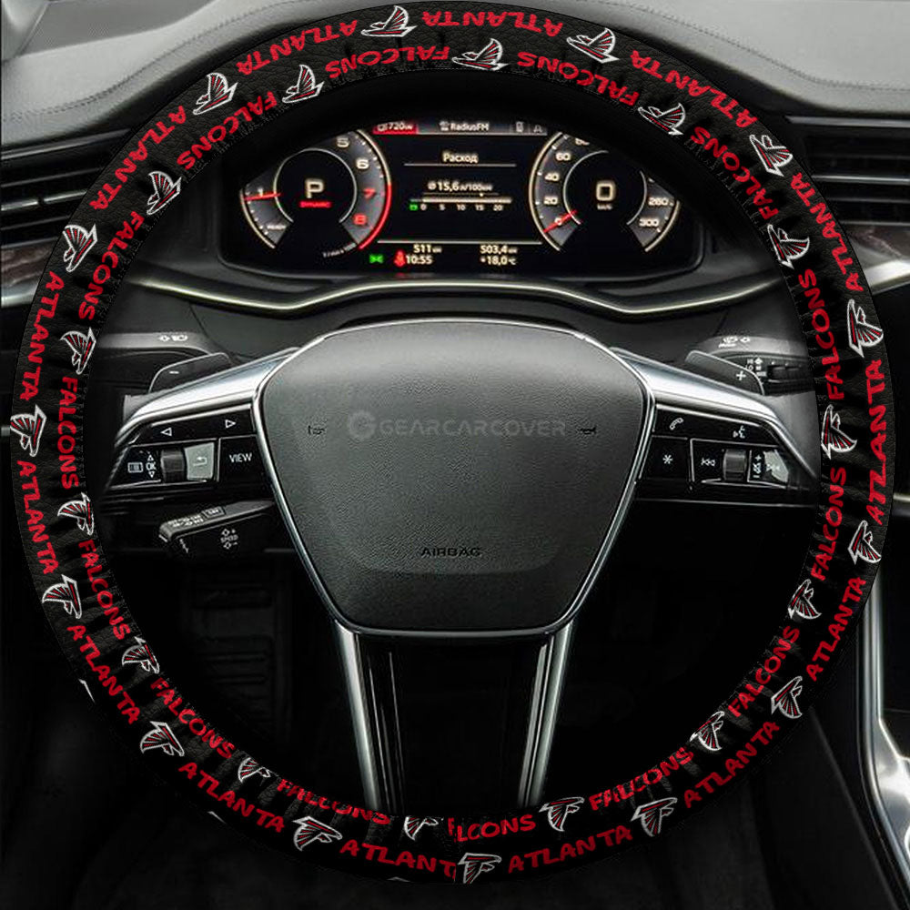 Atlanta Falcons Steering Wheel Cover Sporty Team Collection - Gearcarcover - 3