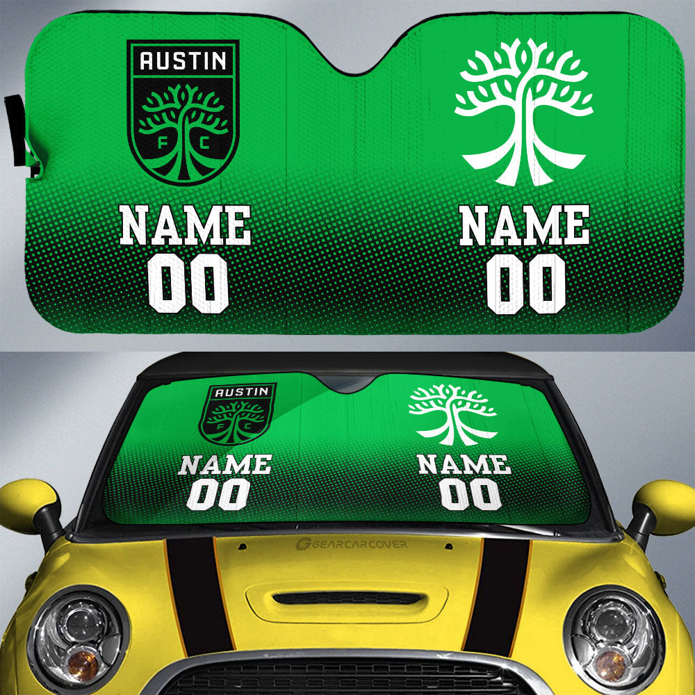 Austin FC Car Sunshade Sporty Team Collection - Gearcarcover - 1