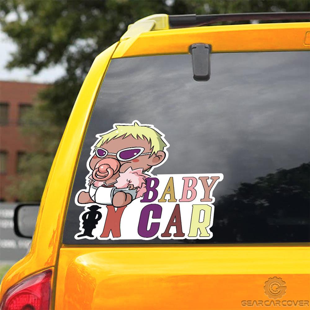 Baby In Car Donquixote Doflamingo Car Sticker Custom Car Accessories - Gearcarcover - 3