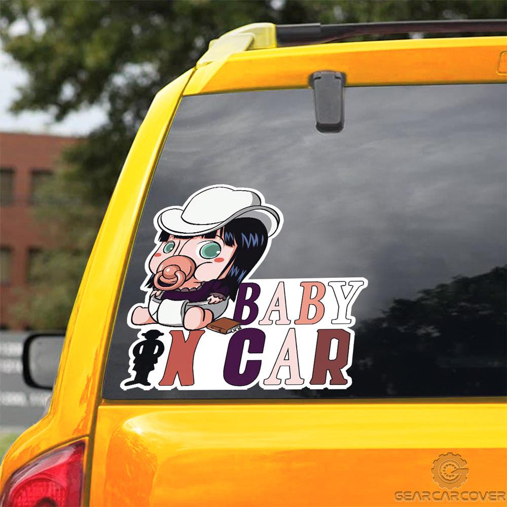 Baby In Car Nico Robin Car Sticker Custom Car Accessories - Gearcarcover - 3