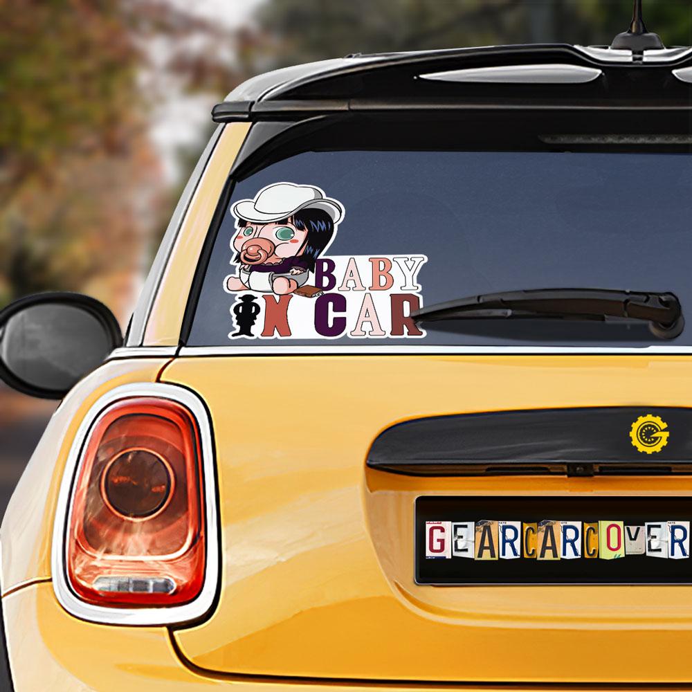 Baby In Car Nico Robin Car Sticker Custom Car Accessories - Gearcarcover - 1