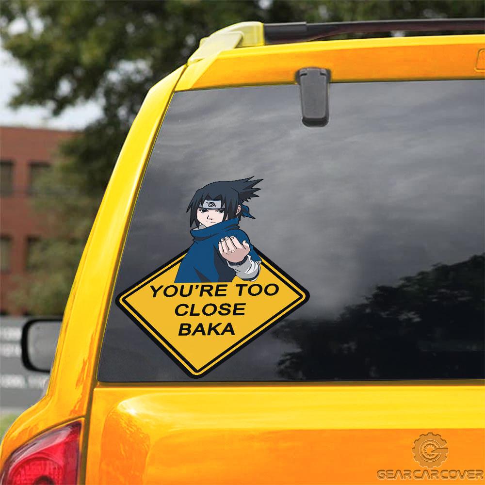 Baka Sasuke Warning Car Sticker Custom Anime - Gearcarcover - 3
