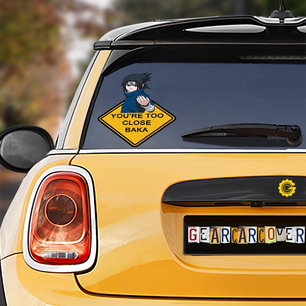 Baka Sasuke Warning Car Sticker Custom Anime - Gearcarcover - 1