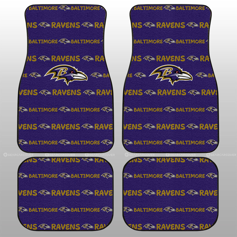 Baltimore Ravens Car Floor Mats Sporty Team Collection - Gearcarcover - 1