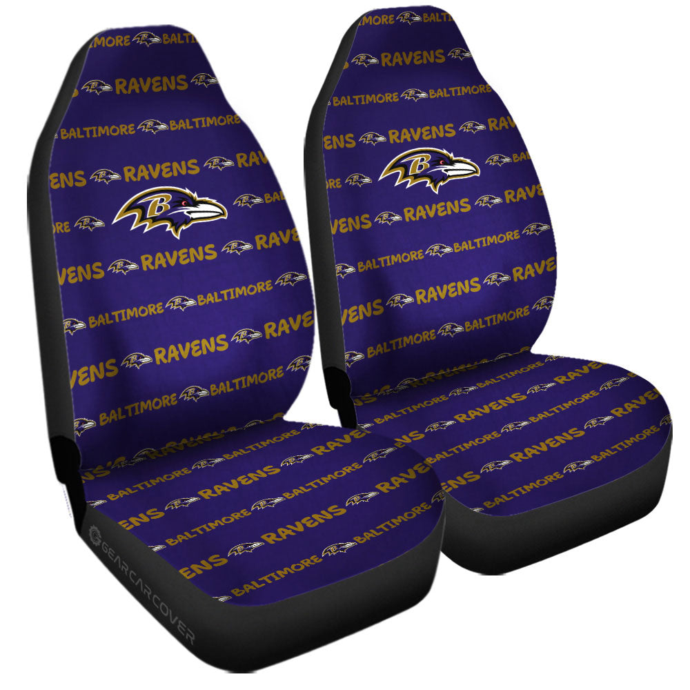 Baltimore Ravens Car Seat Covers Sporty Team Collection - Gearcarcover - 3